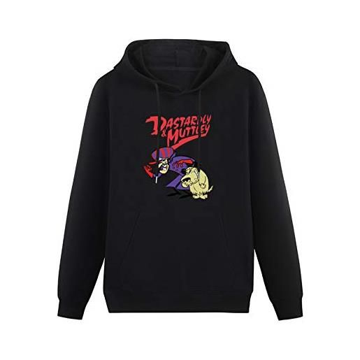 Mgdk twm wacky races dastardly & muttley hoodies long sleeve pullover loose hoody sweatershirt xxl