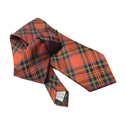 Avantgarde cravatta tartan rosso uomo classico quadro scozzese