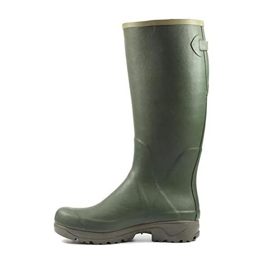 Grisport goodyear stream wellington, stivali di gomma da lavoro unisex-adulto, verde (green 0), 43 eu