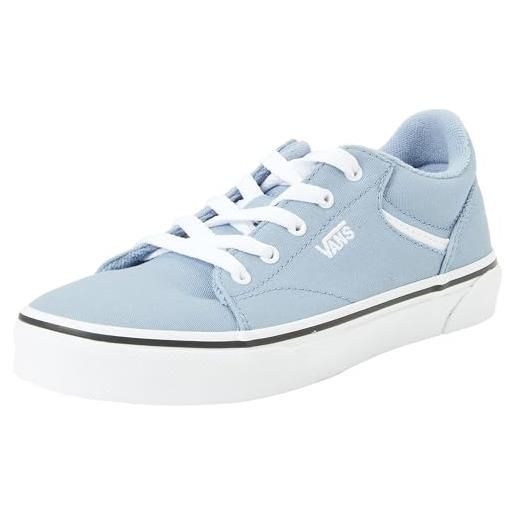 Vans seldan, scarpe da ginnastica, canvas light blue/white, 34 eu