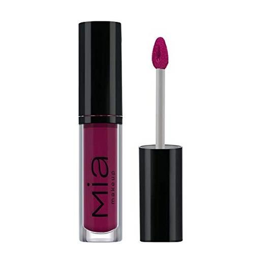 MIA Makeup dress me rossetto tinta labbra matte long lasting per offrire un colore uniforme ed un effetto velluto (purple)