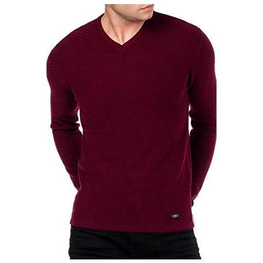 Cipo & Baxx - maglione da uomo casual colore: rosso s