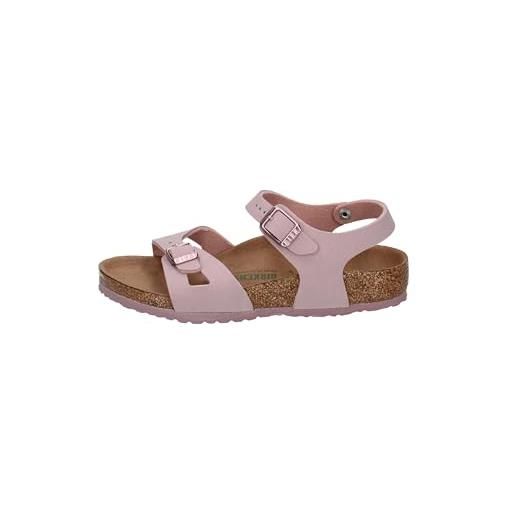 Birkenstock - rio microfibra kids - sandalo a fascia unica e cinturino alla caviglia regolabile 25/earthy lavender blush-n