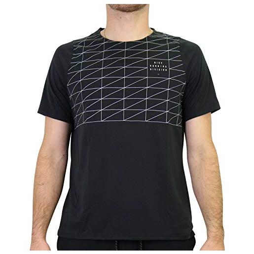 Nike dv rise 365 gx flsh t-shirt uomini t-shirt, uomo, black/reflective silv, xl