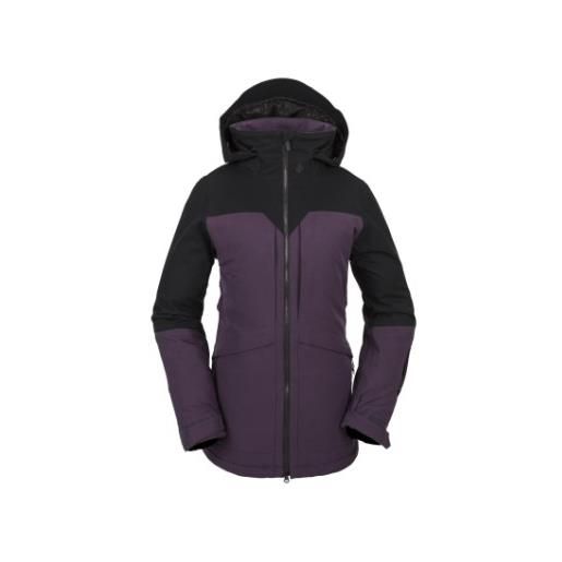 Volcom bry shelter 3d stretch jacket blackberry giacca viola/nera donna