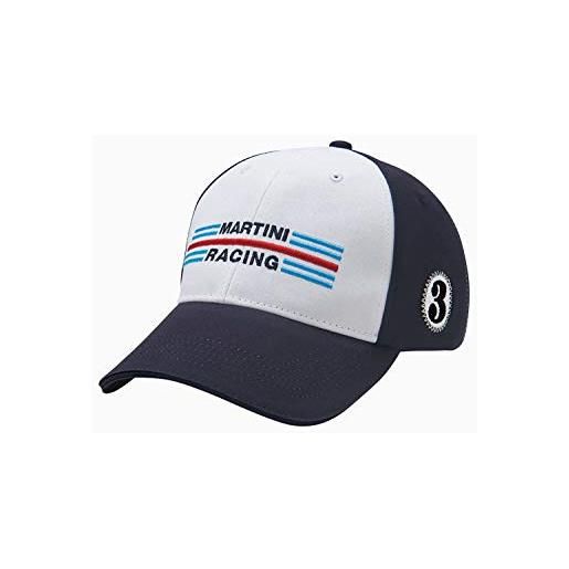 Porsche cappello da baseball hippie martini racing, unisex, colore: blu/bianco/rosso