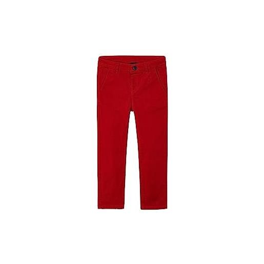 Mayoral pantalone chino basico per bambini e ragazzi rosso 9 anni (134cm)