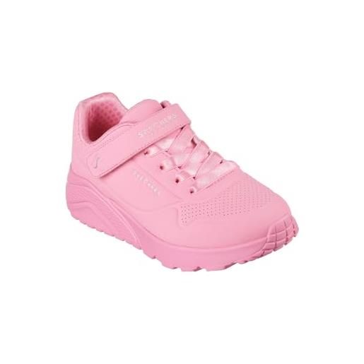 Skechers uno lite, scarpe sportive bambine e ragazze, neon pink synthetic trim, 36.5 eu
