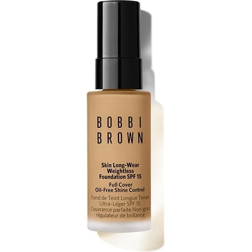 BOBBI BROWN mini skin long-wear weightless foundation spf15 warm beige 16h 15 ml