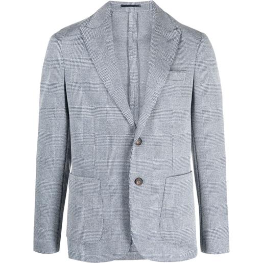 Pal Zileri blazer monopetto a quadri - blu