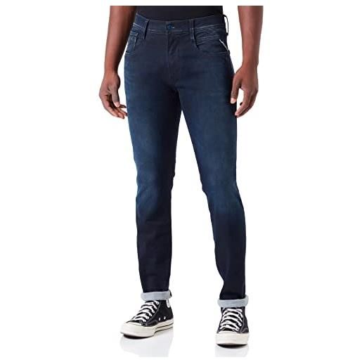 Replay anbass forever blue jeans, 007 blu scuro, 30w x 36l uomo