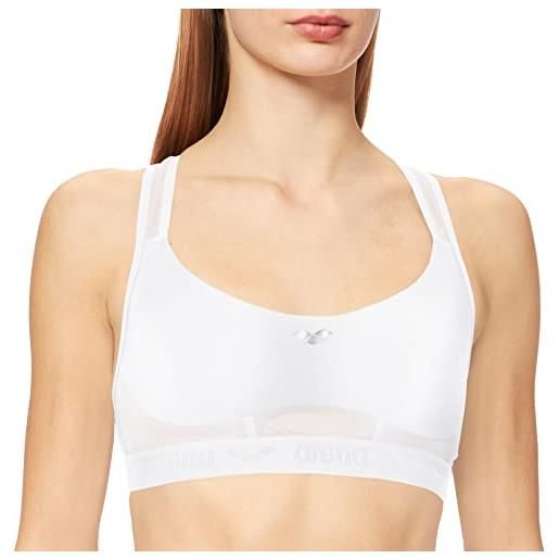 Arena elettra reggiseno sportivo con coppa b a sostegno medio, donna, bianco, 95