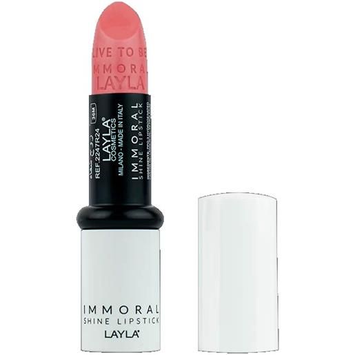 LAYLA COSMETICS Srl layla rossetto immoral shine lipstick n. 4 "dolce amor" __+1coupon__