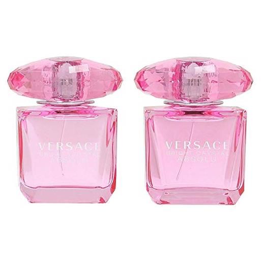 Versace bright crystal absolu eau de parfum spray duoset, confezione da 1 (1 x 60 g)
