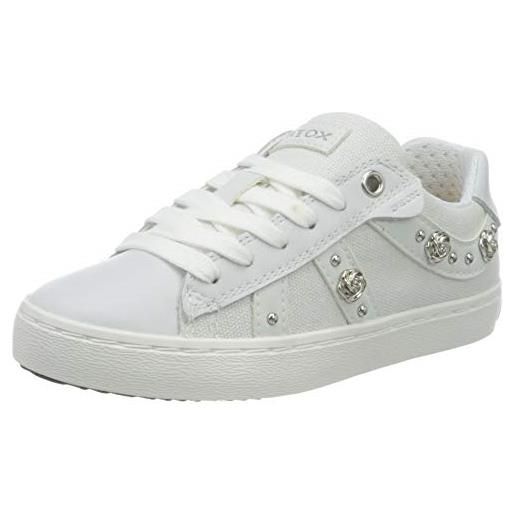 Geox j kilwi girl a, sneakers bambine e ragazze, bianco (9999 white), 30 eu