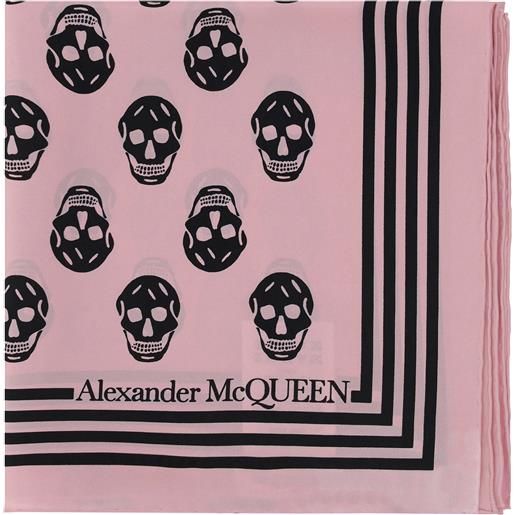 Alexander McQueen foulard seta skull
