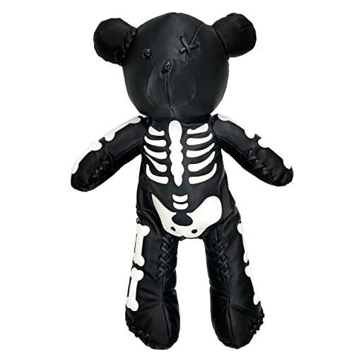 MengEryt zaini alla moda con scheletro e orso, stile punk, graziosi, borse, rosso, 25.3in x 7.87in x 3.94in, moda