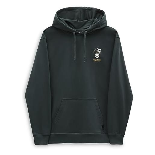 Vans peace head hoodie felpa con cappuccio, green gables, m uomo