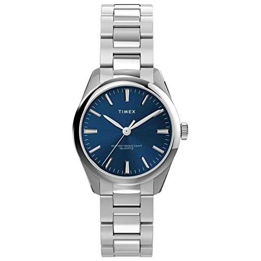 Timex orologio analogico al quarzo donna con cinturino in acciaio inossidabile tw2v26300