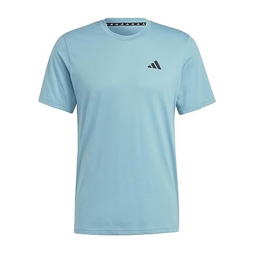 Adidas tr-es fr t, t-shirt uomo, preloved blue/black, m