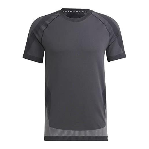 Adidas yoga sml tee, t-shirt uomo, nero/grigio, m