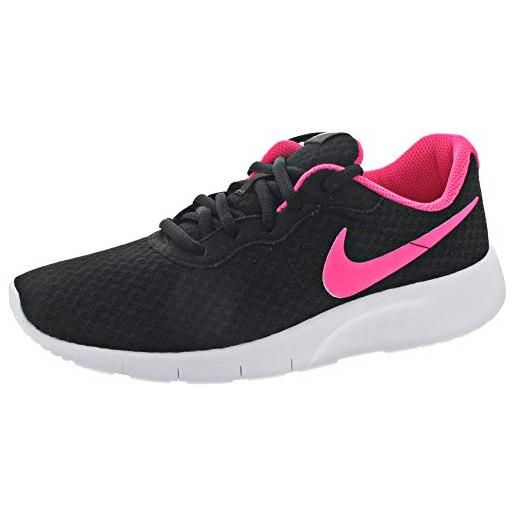 Nike tanjun (gs), scarpe da ginnastica bambine e ragazze, nero (black/hyper pink-white), 38 eu