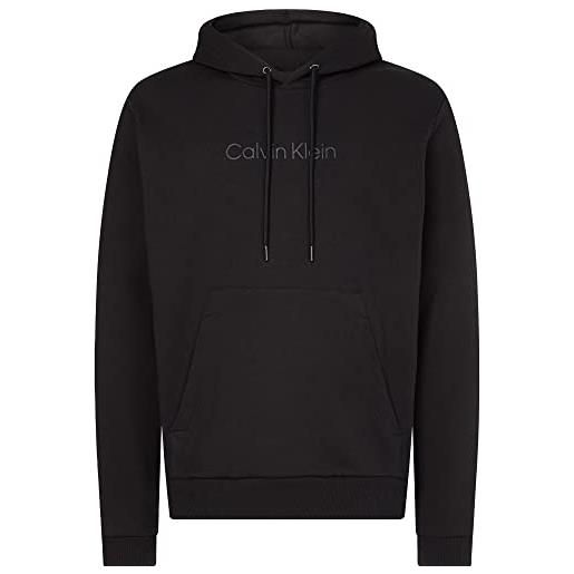 Calvin klein Calvin Klein uomo felpa con cappuccio modern front logo k10k109690 l nero