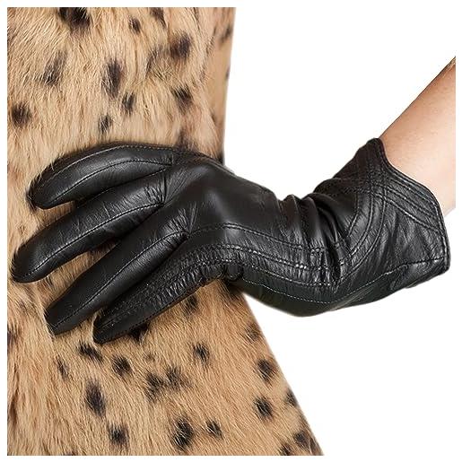 Nappaglo nappa pelle touchscreen guanti caldo agnello handmade per le donne