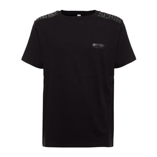 MOSCHINO t-shirt uomo nero con logo e24mo17 v1a0707 m