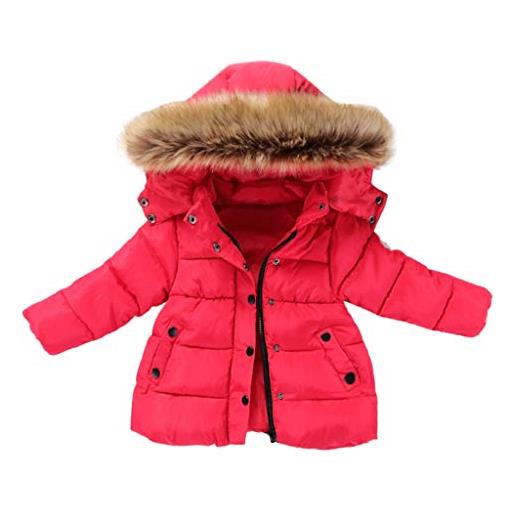 MOMBIY felpa con cappuccio invernale da bambino con cerniera lampo mantieni la giacca abbigliamento per bambini cappotti cappotto e giacca per ragazzi di colore caldo giubbotto 7 anni (white, 2-3 years)