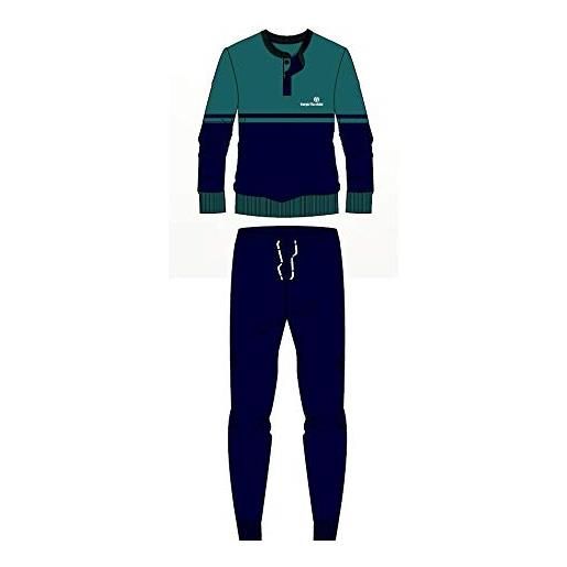 Sergio Tacchini pigiama cotone jersey 2 colori pg34094 (verde, 7/xxl)