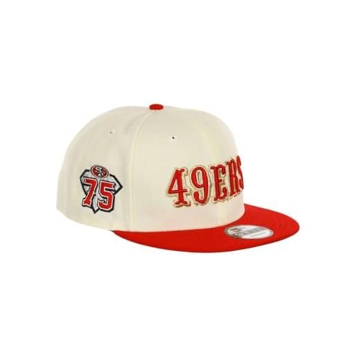 New Era nfl 9fifty cappellino da baseball regolabile snapback visiera dritta teamcolour 49ers bills steelers 950-49ers-cromo #33229, taglia unica