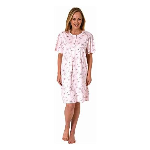 Normann Care camicia da notte da donna, a maniche corte, schiena aperta, 202 275 90 312, rosa, xxxx-large