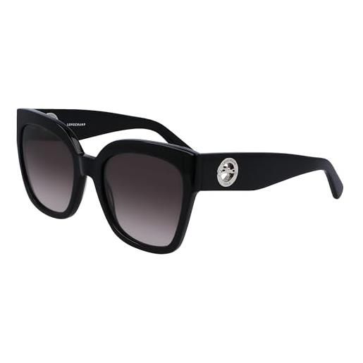 Longchamp lo717s occhiali, 001 black, 72 unisex-adulto