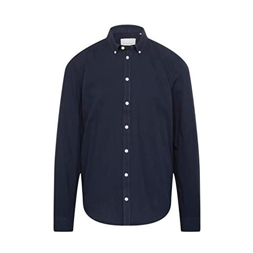 CASUAL FRIDAY arthur ld bd-maglietta morbida spazzolata camicia, 194013/dark navy, s uomo