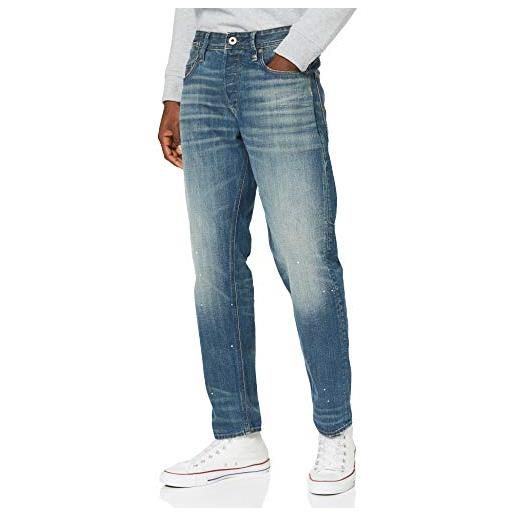 G-STAR RAW men's alum relaxed tapered jeans, grigio (sun faded ripped pewter grey d17232-c049-b641), 28w / 30l