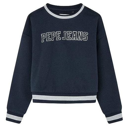 Pepe Jeans tiziana, maglia di tuta bambine e ragazze, blu (dulwich), 12 anni