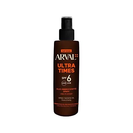 ARVAL ultra times spf6 olio abbronzante spray 125 ml