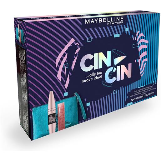 Maybelline New York cofanetto cin cin mascara + vinyl 35 + pochette