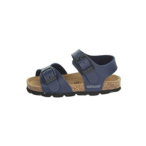 GRÜNLAND junior sandalo in materiale riciclato | aria sb0027 nero-arancio 23