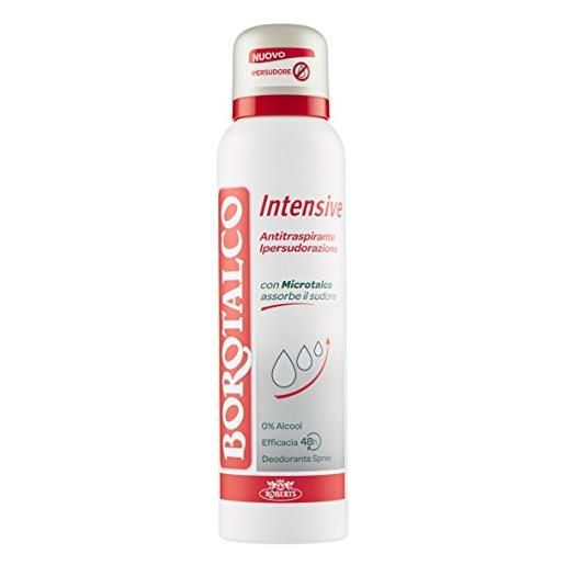 Borotalco deodorante spray, intensive - 150 ml - [confezione da 3]