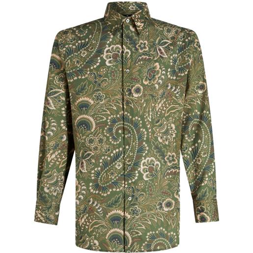 ETRO camicia con stampa paisley - verde