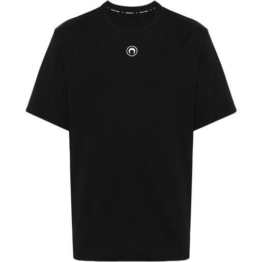 Marine Serre t-shirt con ricamo - nero