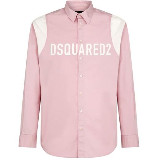 Dsquared2 camicia con stampa - rosa