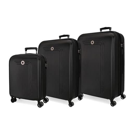 MOVOM riga - set valigia, taglia unica, nero/bianco, taglia unica, set valigia