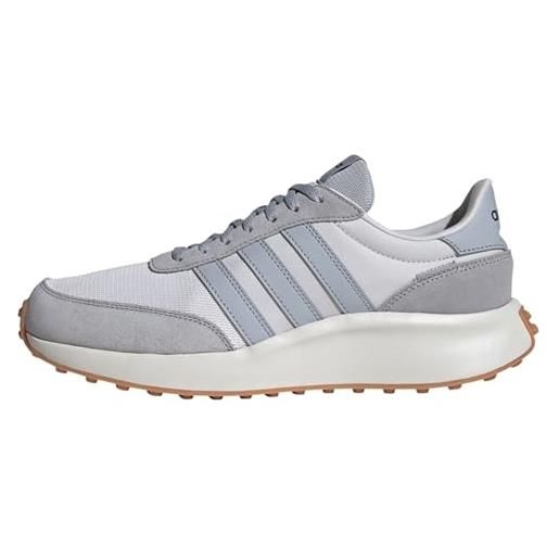 adidas run 70s lifestyle running shoes, sneaker uomo, dash grey halo silver core white, 46 eu