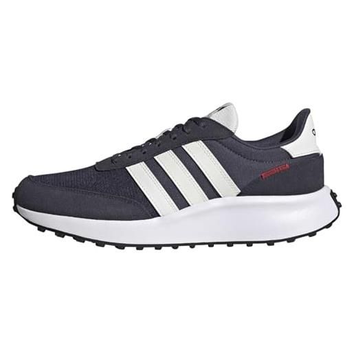 adidas run 70s lifestyle running shoes, sneaker uomo, dash grey halo silver core white, 44 eu