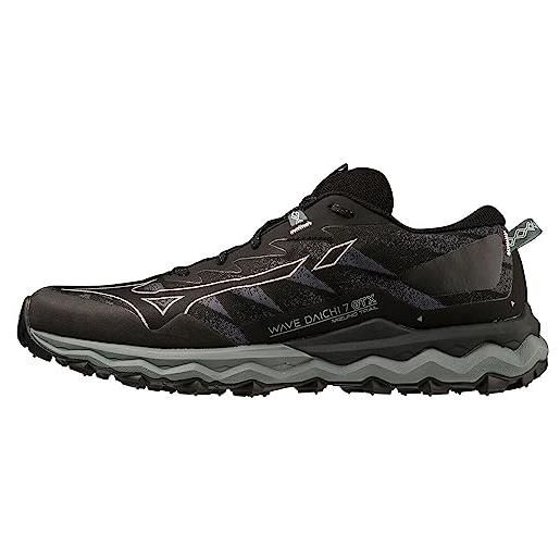Mizuno wave daichi 7 gtx, scarpe da trekking, uomo, black/bittersweet/iron gate, 39 eu