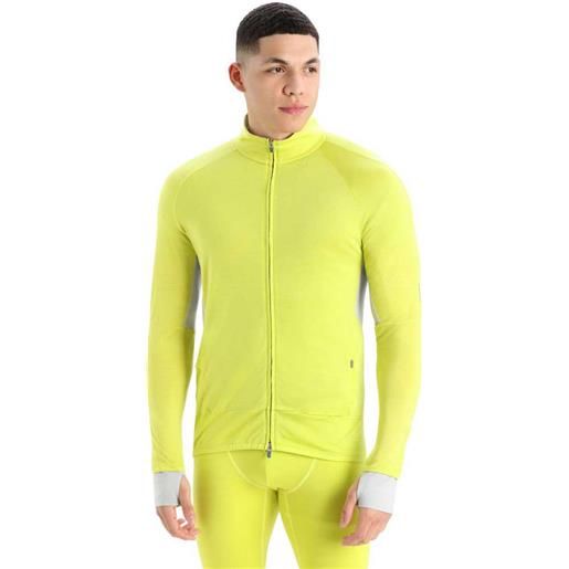 Icebreaker zone knit zip sweatshirt giallo m uomo