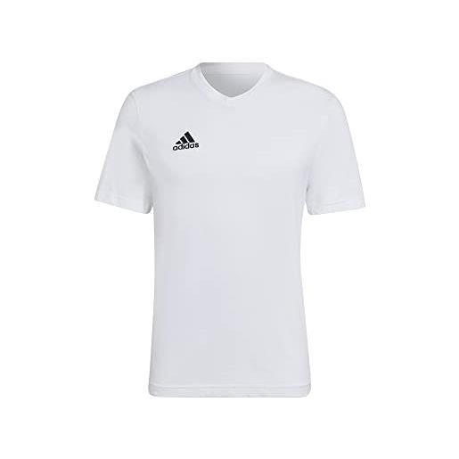 adidas entrada 22 t-shirt, t-shirt uomo, white, l